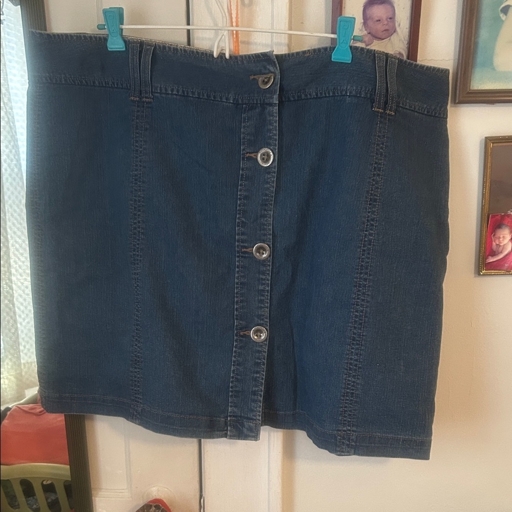 Sonoma Blue Denim Pencil Skort